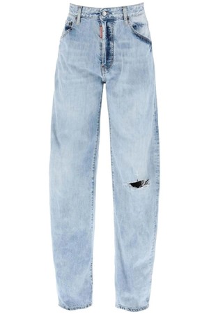 디스퀘어드2 남성 청바지  oversized jeans with destroyed NB02