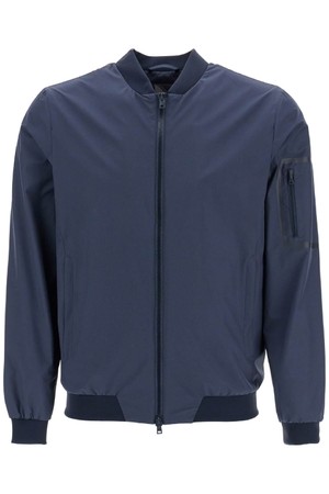 에르노 남성 봄버 자켓 bomber in poliestere blu scuro con gore windstopper impermeabile NB02