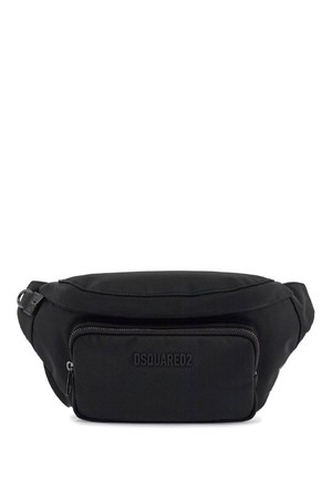 디스퀘어드2 남성 벨트백 black waist bag in polyamide with adjustable shoulder strap NB02