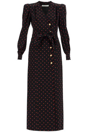 알렉산드라리치 여성 원피스 silk maxi dress with polka dots NB02