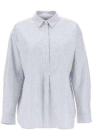 토템 여성 셔츠 블라우스 striped oxford shirt NB02