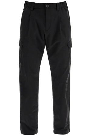 에르노 남성 바지 black polyester pants with patch pockets NB02