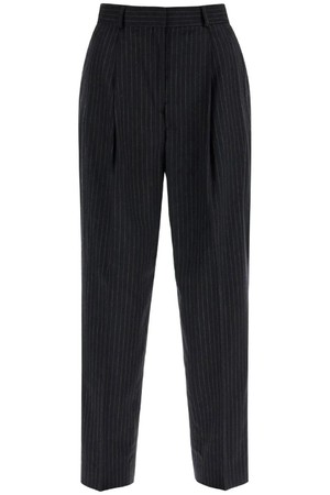 토템 여성 바지 double pleated pinstripe trousers NB02