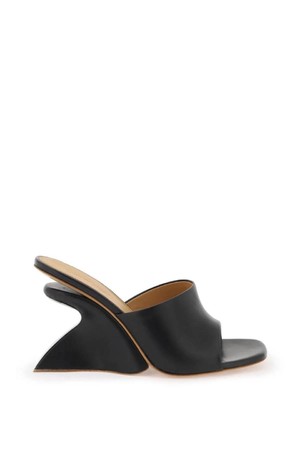 오프화이트 여성 뮬 wedge heel mules with jug design NB02