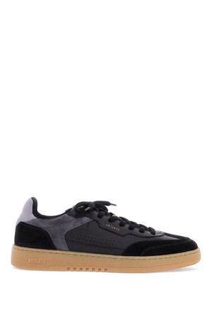 악셀아리가토 남성 스니커즈 black low sneakers in eco friendly leather and suede with beige sole NB02