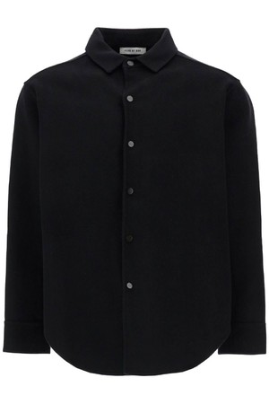 피어오브갓 남성 셔츠 oversized virgin wool black shirt NB02