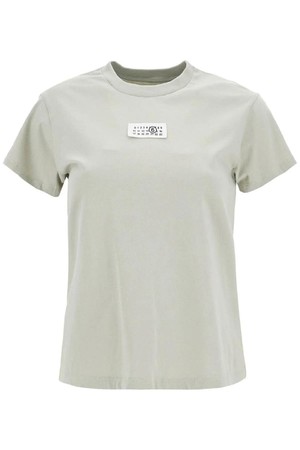 엠엠식스 메종마르지엘라 여성 티셔츠 t shirt with logo label NB02