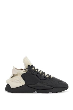 요지야마모토 남성 스니커즈 black fabric and leather kaiwa sneakers for men NB02