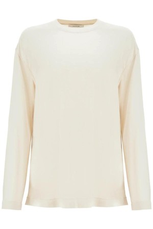 르메르 여성 티셔츠 long sleeved silk t shirt for NB02