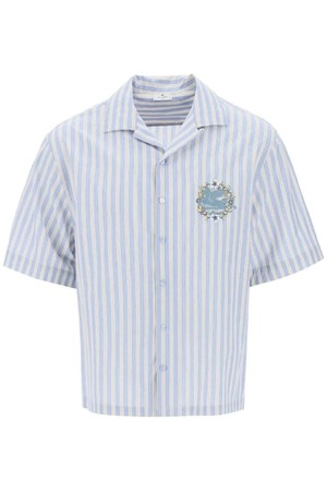 에트로 남성 셔츠 pegasus striped bowling shirt NB02