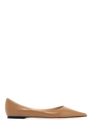 지미추 여성 플랫 슈즈 smooth leather love ballerina flats NB02