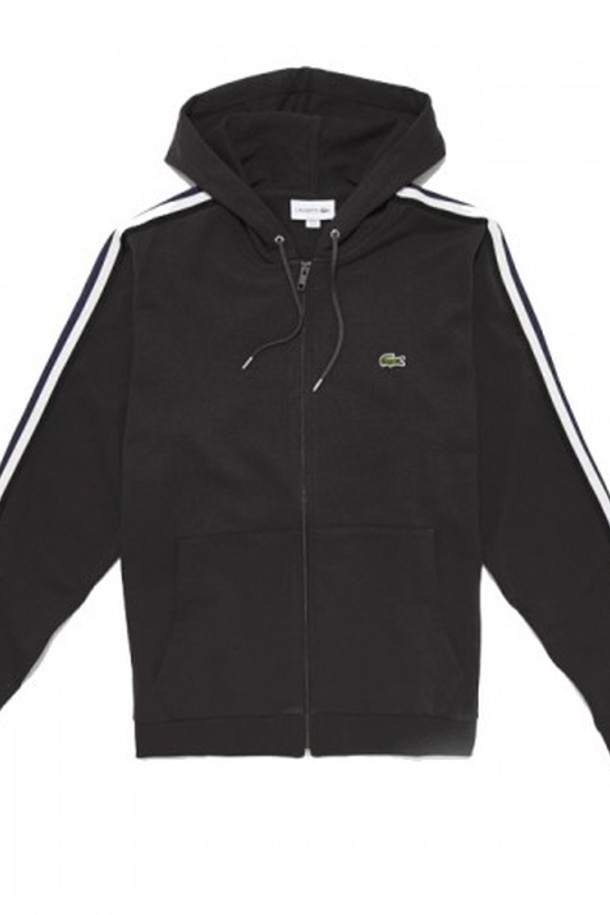 LACOSTE - 후디 - 라코스테 남성 플리스 후드티 SH8874 Black