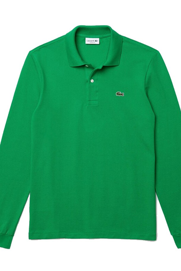 LACOSTE - 긴팔티셔츠 - 라코스테 남성 클래식핏 긴팔카라티 L1312 Malachite