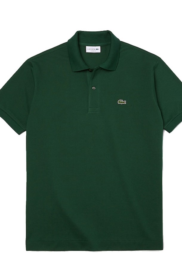 LACOSTE - 반팔티셔츠 - 라코스테 남성 오리지날핏 반팔카라티 L1212 A Green