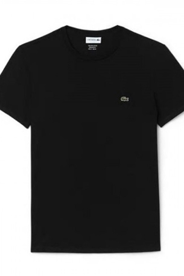 LACOSTE - 반팔티셔츠 - 라코스테 남성 크루넥 반팔티셔츠 TH6709 Black