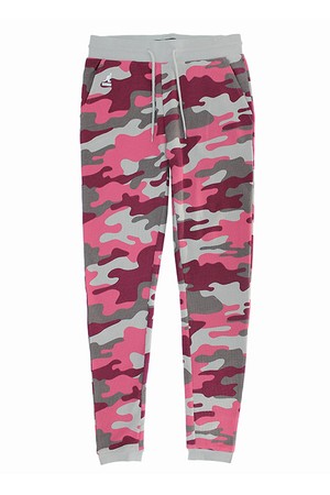 캉골 여성 와플 조거 팬츠 Pink Camo