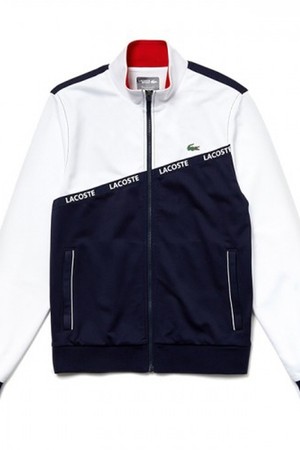 라코스테 남성 워드 테이프 자켓 SH8651 White Navy B