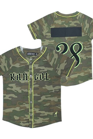 캉골 여성 베이스볼 탑 K8023 Army Green Camo