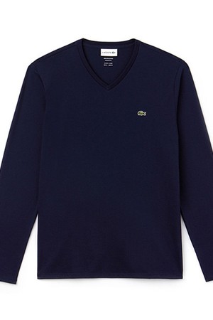 라코스테 남성 브이넥 긴팔티셔츠 TH6711 Navy Blue