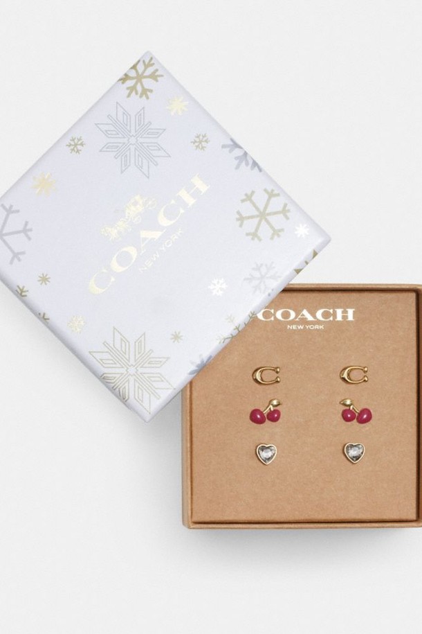 COACH - 귀걸이 - 코치 Signature Cherr삭2410CO294 GLD