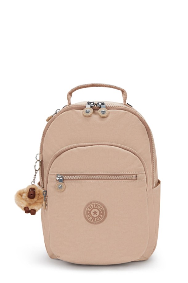 KIPLING - 백팩 - 키플링 Seoul S 백팩 KI4082 Light Clay Sand