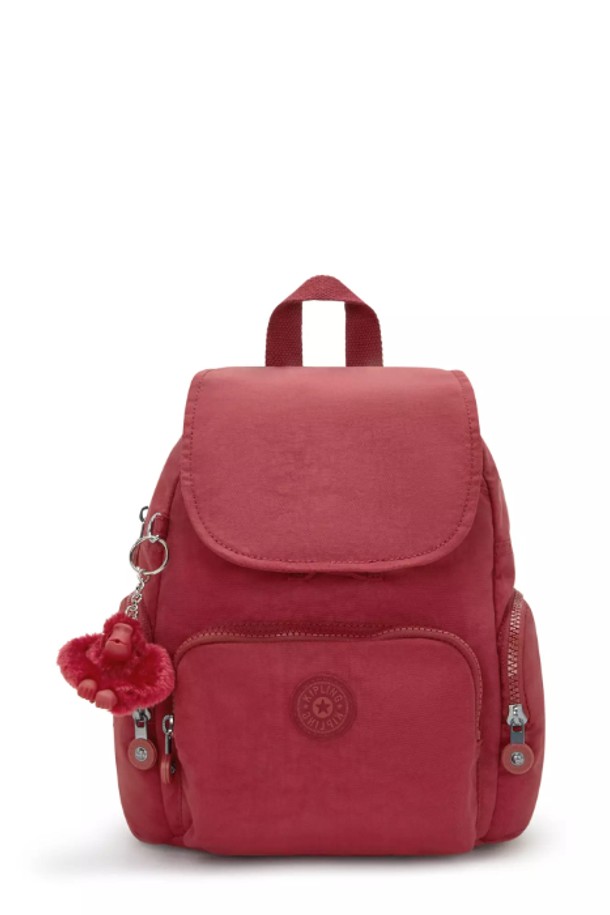 KIPLING - 백팩 - 키플링 시티 지퍼 Mini 백팩 KI6046 Funky Red