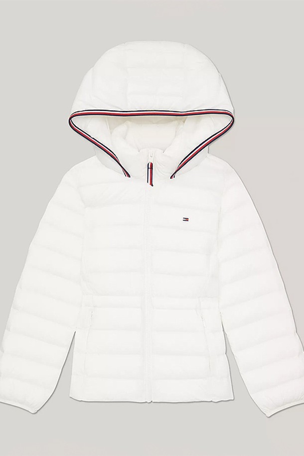 TOMMY HILFIGER - 의류 - 타미힐피거 걸즈 푸퍼 경량 패딩자켓 White