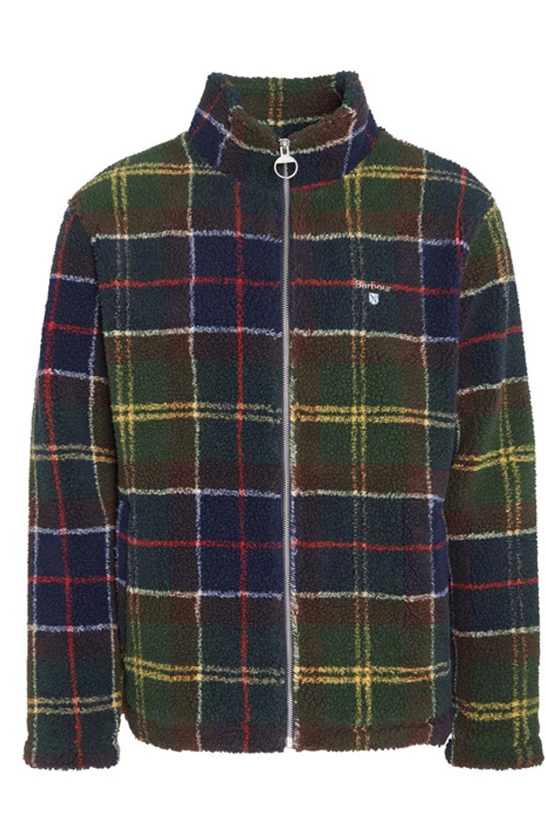 Barbour - 다운/패딩 - 바버 남성 Tartan Sherpa Fleece 자켓 MFL0187TN11