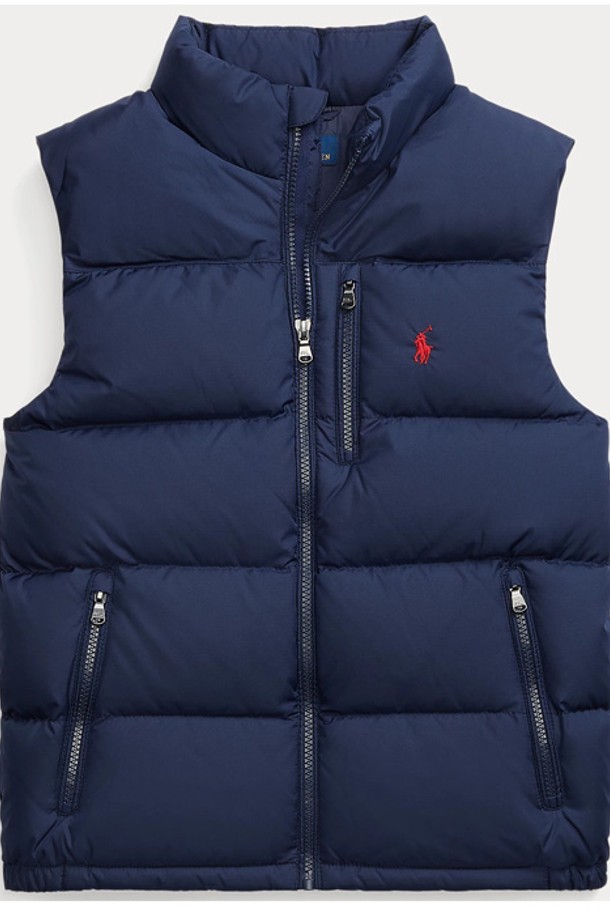 RALPH LAUREN - 키즈아우터 - 폴로 키즈 남아 Water Repellent 다운 패딩조끼 Navy