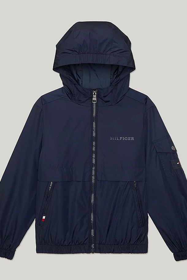 TOMMY HILFIGER - 의류 - 타미힐피거 보이즈 후디드 윈드브레이커 Navy