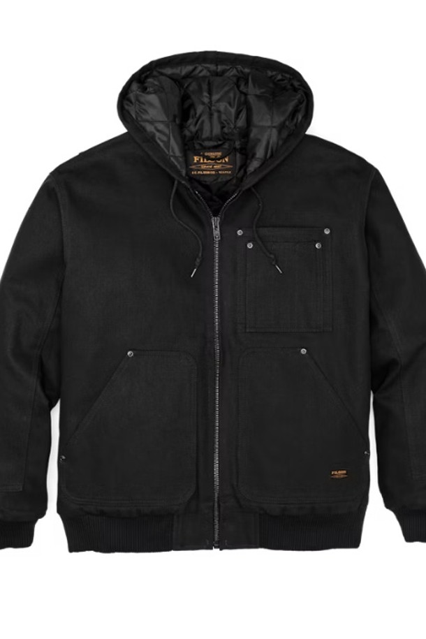 FILSON - 블루종/점퍼 - 필슨 Worksmith 인슐레이티드 봄버 20285037 Black