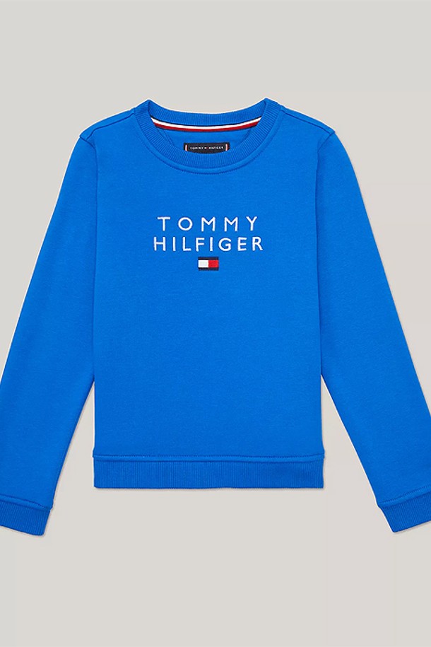 TOMMY HILFIGER - 의류 - 타미힐피거 보이즈 Hilfiger 로고 스웨트셔츠 K Blue