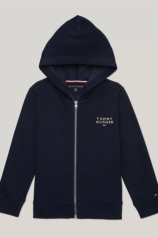 TOMMY HILFIGER - 의류 - 타미힐피거 보이즈 Hilfiger 로고 집업후드 Navy