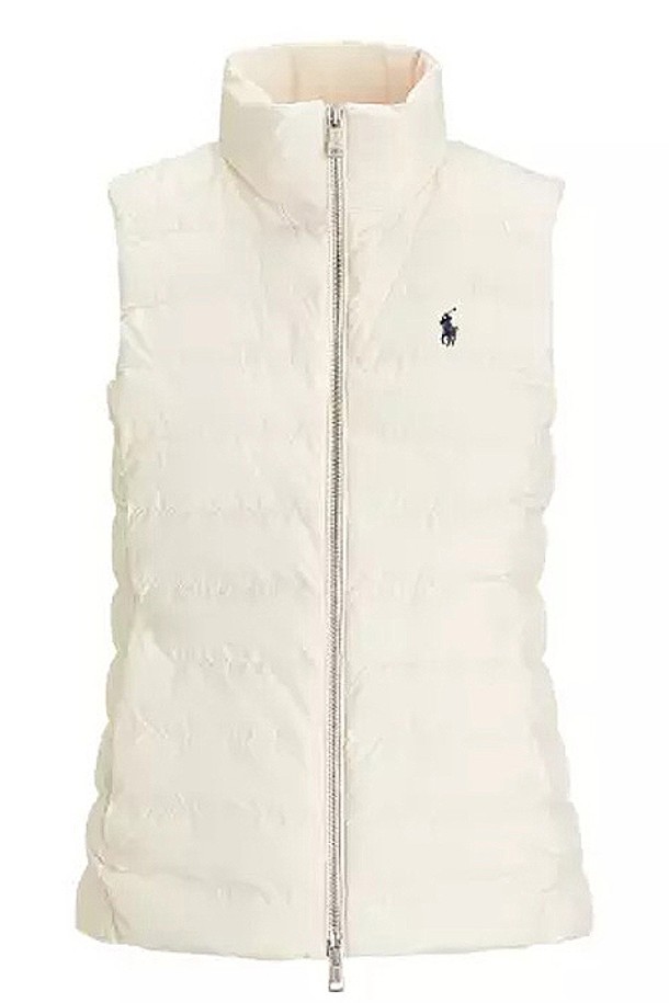 RALPH LAUREN - 자켓 - 폴로 여성 Water Repellent 퀼티드 패딩조끼 Beige