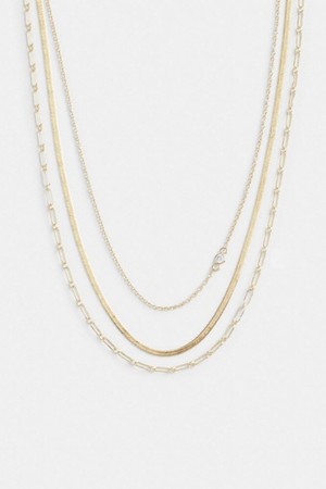 코치 Delicate Layered Chain 목걸이 CT068 GLD