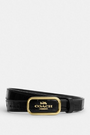 코치 Signature Buckle 리버시블 벨트 CR913 IMBLK