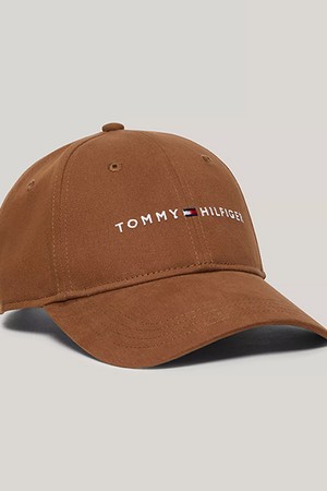 타미힐피거 남성 Tommy 로고 볼캡 모자 Deep Brown