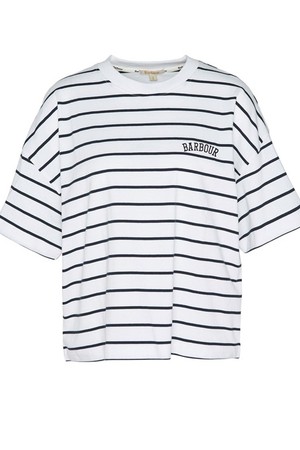 바버 여성 Marnie Striped 반팔티셔츠 LML0868WH52