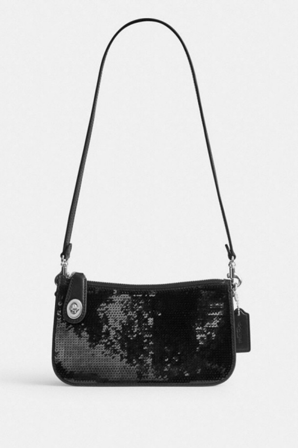 COACH - 크로스백 - 코치 Calf 레더 Sequins Penn 숄더백 CM547 LHBLK