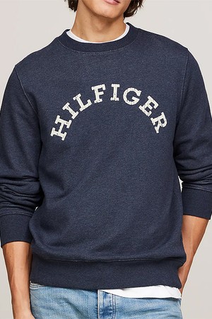 타미힐피거 남성 Hilfiger 아치 로고 맨투맨 Navy