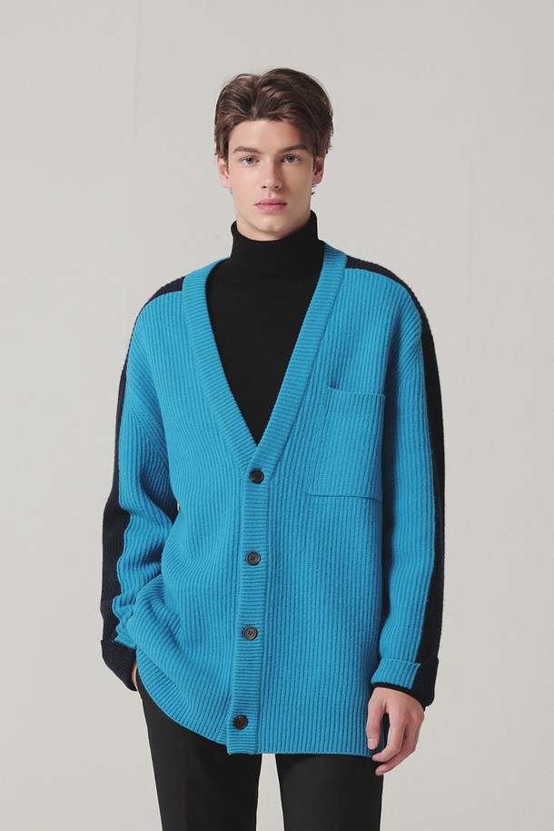 pelote - 가디건 - Color Point Cashmere Cardigan