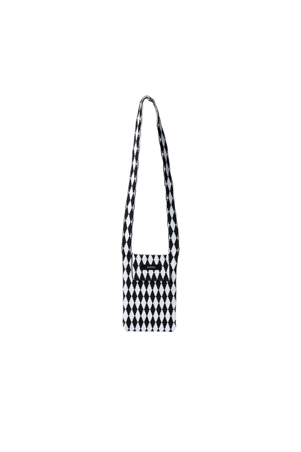 pelote - 크로스백 - Diamonds Checker Knit  Cross Bag (S)