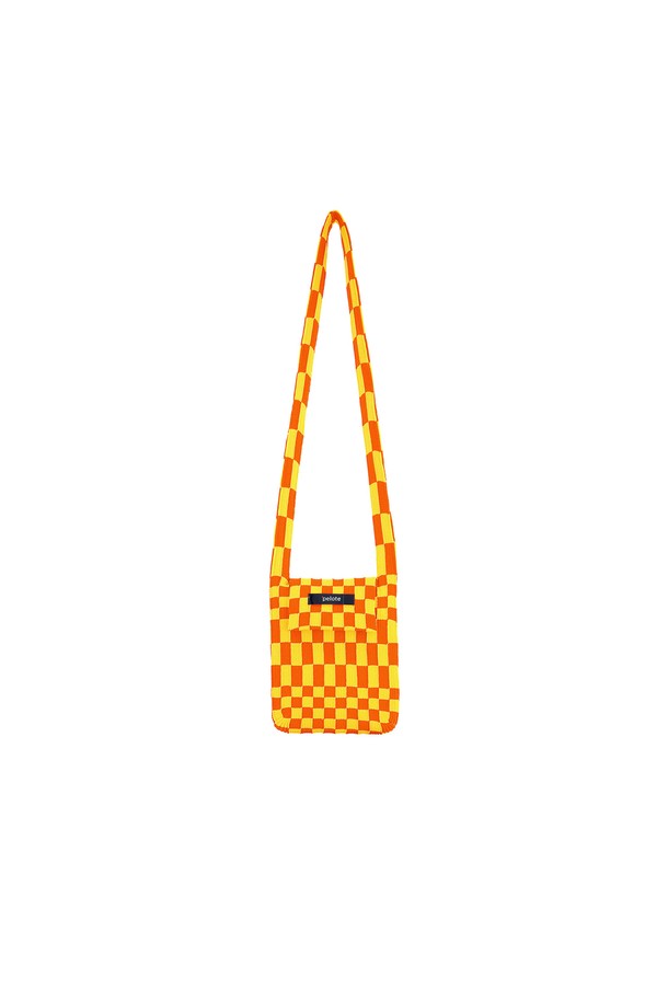 pelote - 크로스백 - Checkerboard Knit Cross Bag (S)