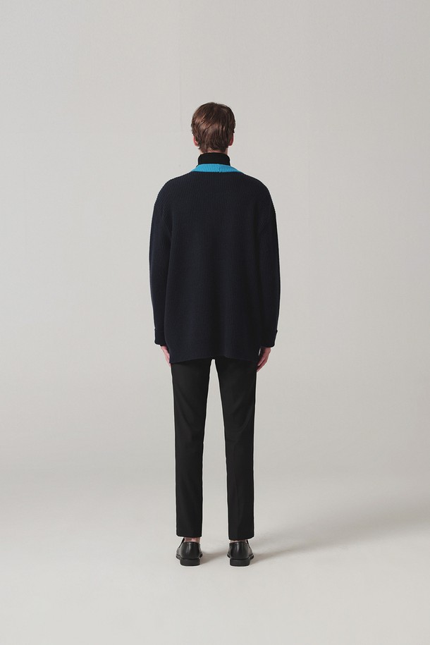 pelote - 가디건 - Color Point Cashmere Cardigan