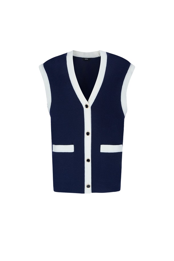 pelote - 베스트 - Over Fit Wool Knit Vest