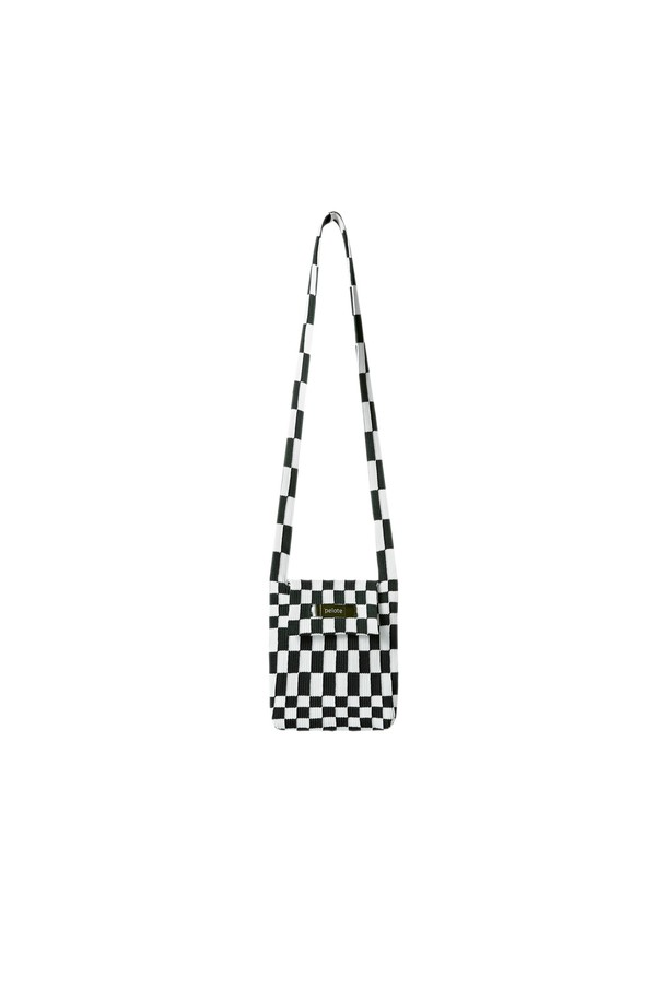 pelote - 크로스백 - Checker Knit Cross Bag (S)