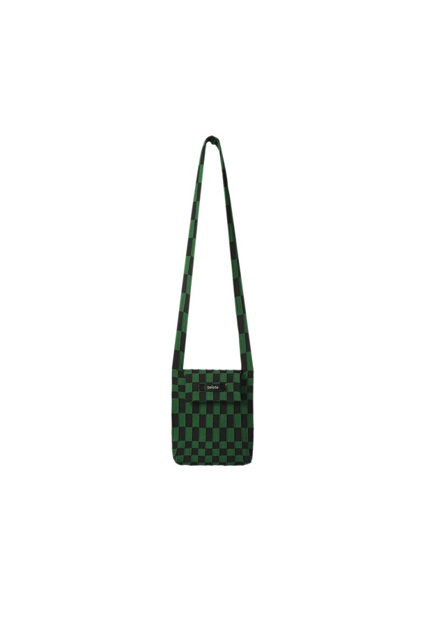 pelote - 크로스백 - Checker Knit Cross Bag (S)