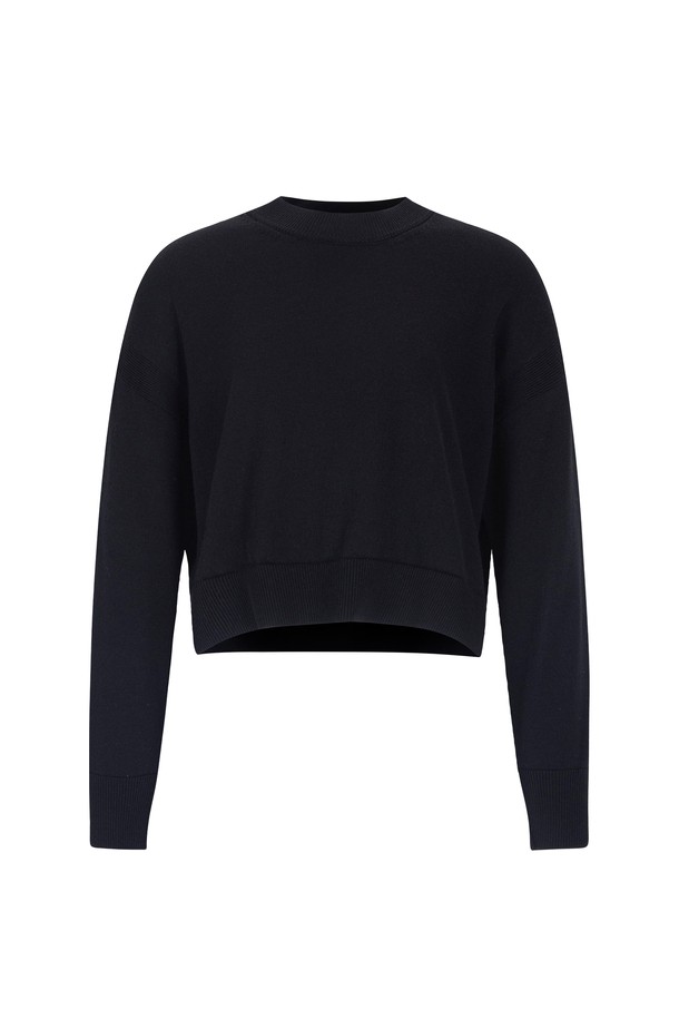 pelote - 스웨터 - Crew Neck Unbal Wool Knitwear