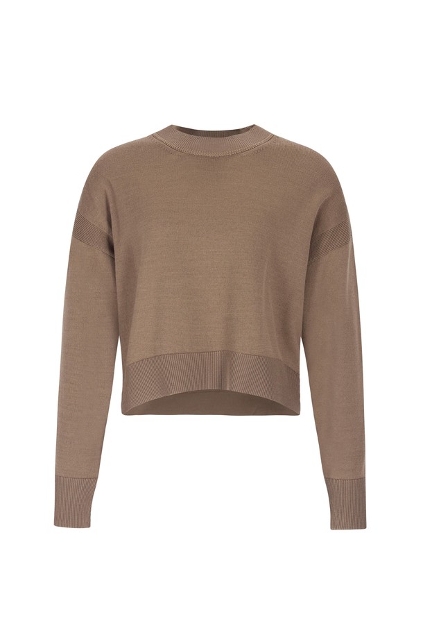 pelote - 스웨터 - Crew Neck Unbal Wool Knitwear