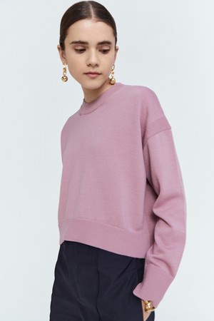 Crew Neck Unbal Wool Knitwear